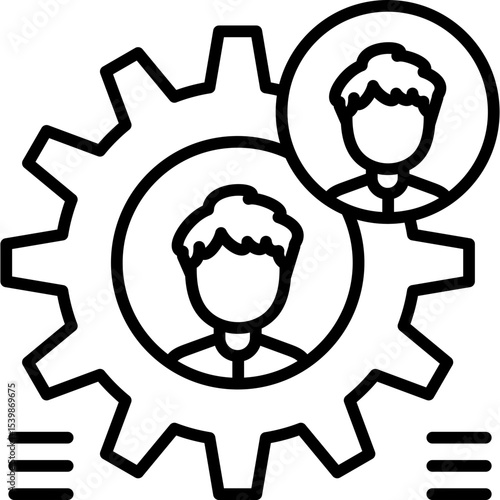 Teamwork Icon Vector Element