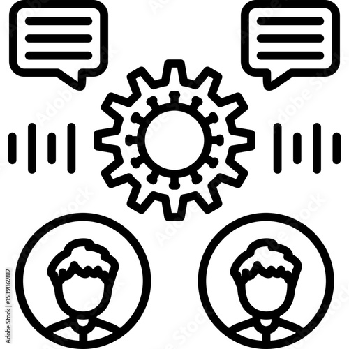 Teamwork Icon Vector Element