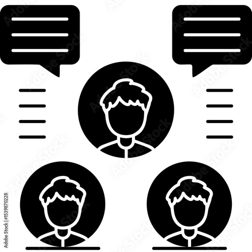 Teamwork Icon Vector Element