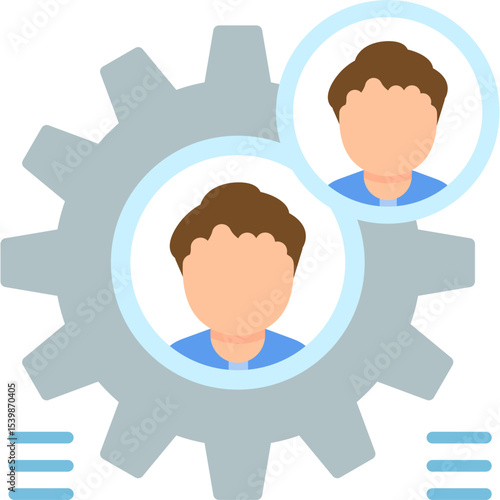 Teamwork Icon Vector Element