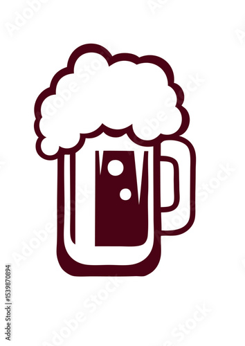 biere dessin alcool mousse