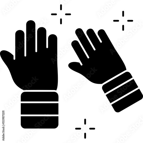 Mittens Icon Vector Element