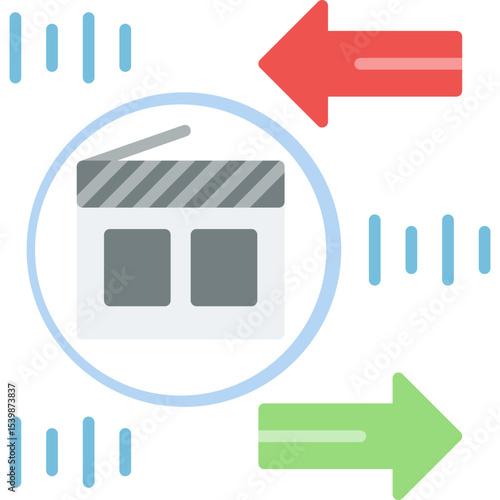 Clapperboard Icon Vector Element