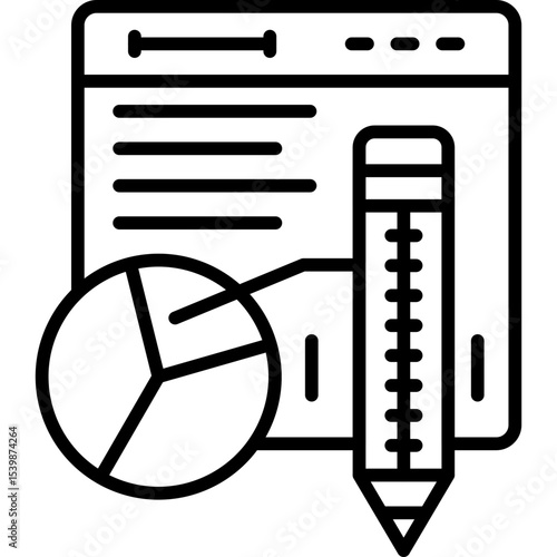 Analytics Icon Vector Element