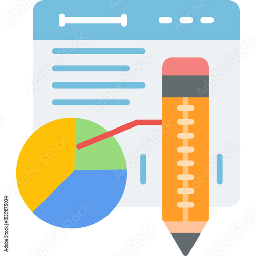 Analytics Icon Vector Element