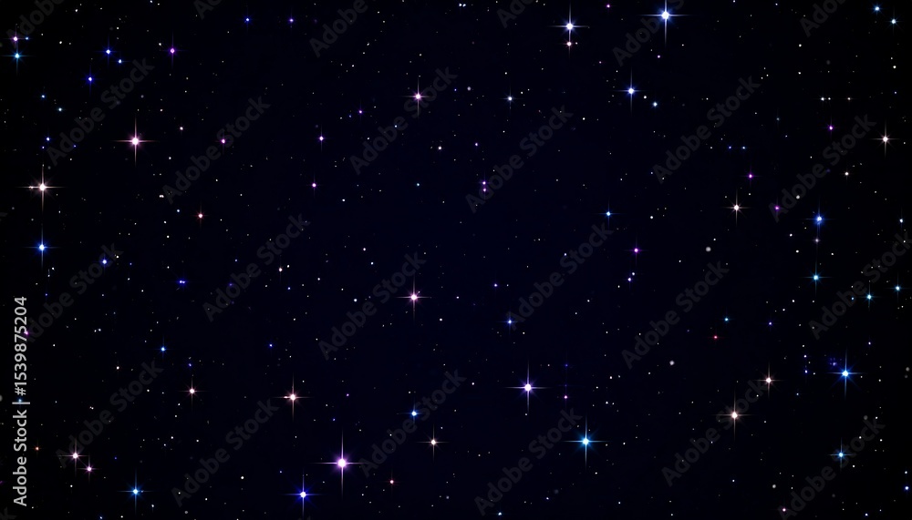 Fototapeta premium Sparkling Night Sky Background.
