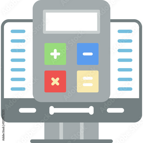 Bookkeeping Icon Vector Element