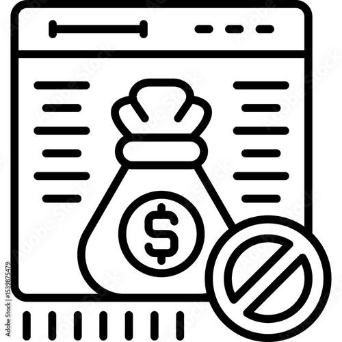 Corruption Icon Vector Element
