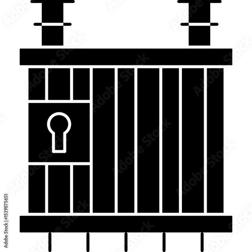 Jail Icon Vector Element