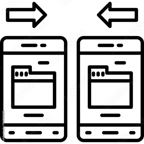 File Sharing Icon Vector Element
