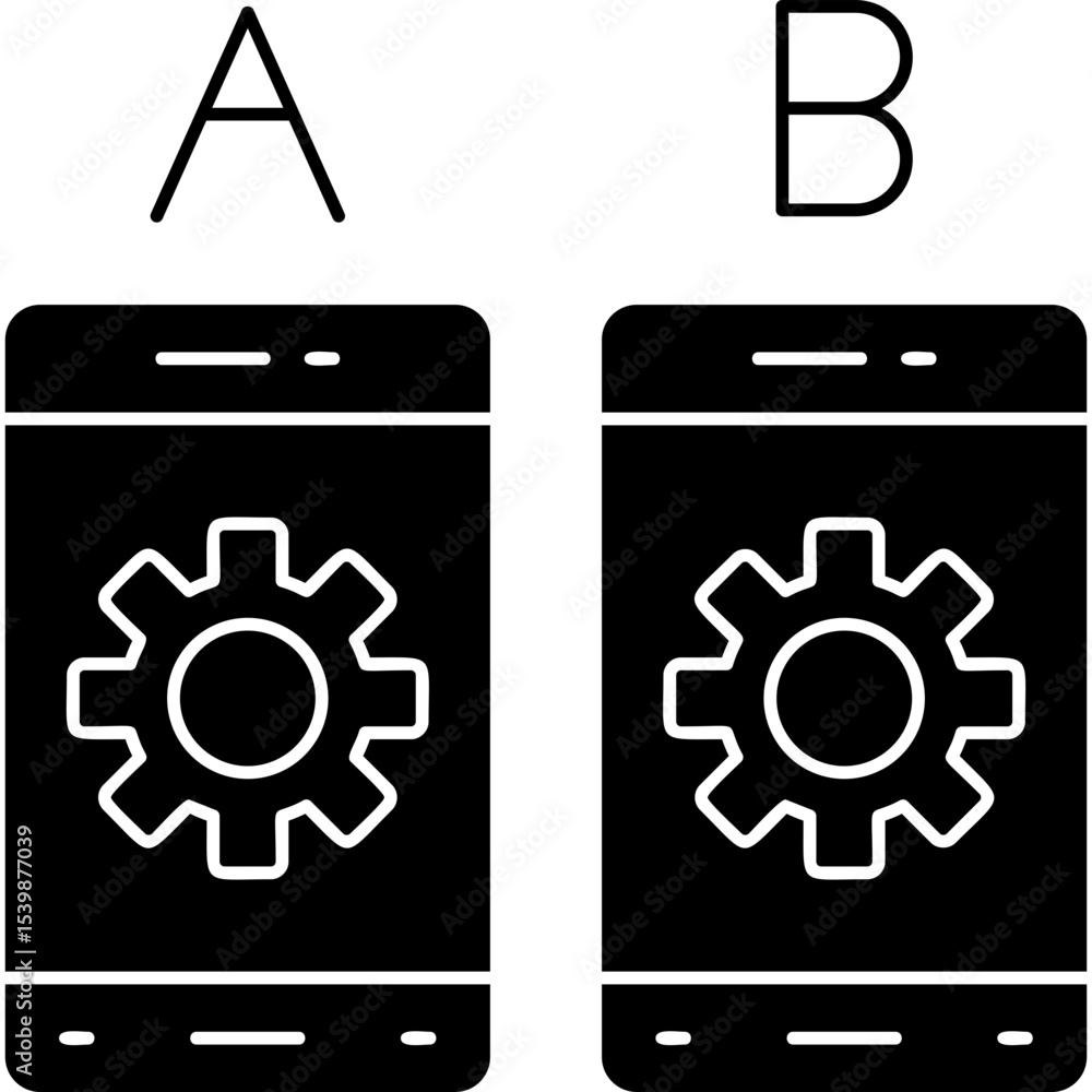 Ab Testing Icon Vector Element Ab Testing Icon Vector Element