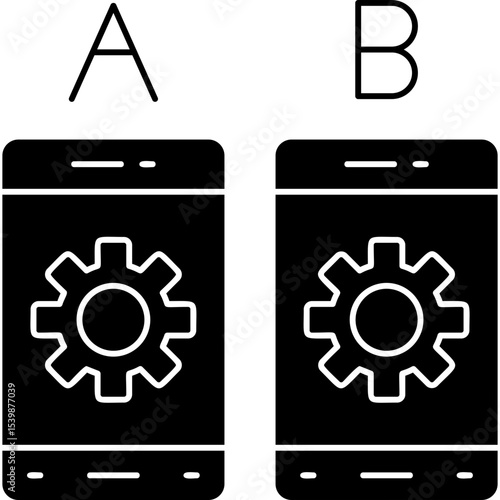 Ab Testing Icon Vector Element