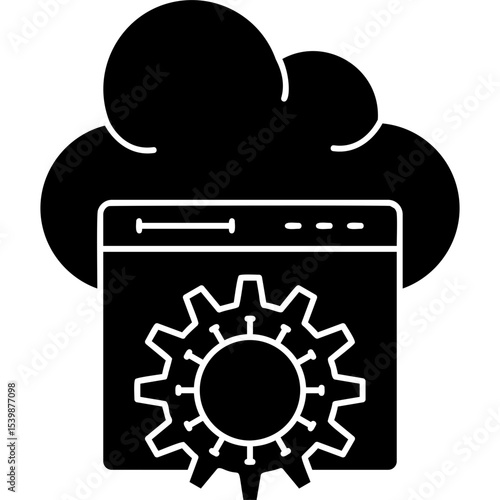 Cloud Computing Icon Vector Element