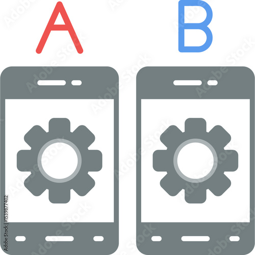 Ab Testing Icon Vector Element