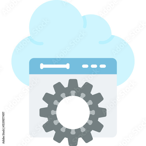 Cloud Computing Icon Vector Element