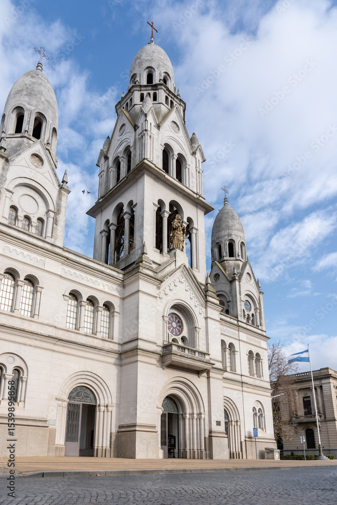 Naklejka premium Historic church with neoclassical architecture in Argentina