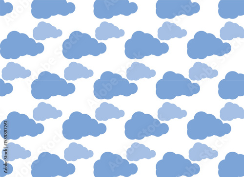 seamless pattern with clouds