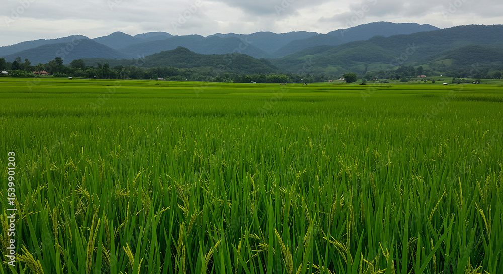 Fototapeta premium rice field in the mountains