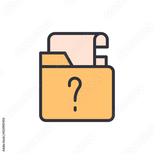 Questionable File Folder With Mysterious Information And Document Storage