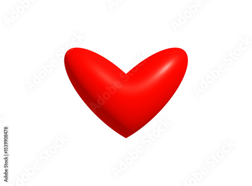 Cute Bunny Ear Heart Icon for Valentines Day, sweet message, romantic sticker, flirty emoji, kawaii chat, lovely decoration, love card design, and couple greeting. Vector Illustration