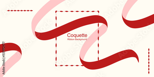 Wavy ribbon design element. Pastel color wave background template shape for banner, poster, flyer, brochure, booklet, cover. Vector illustration backdrop