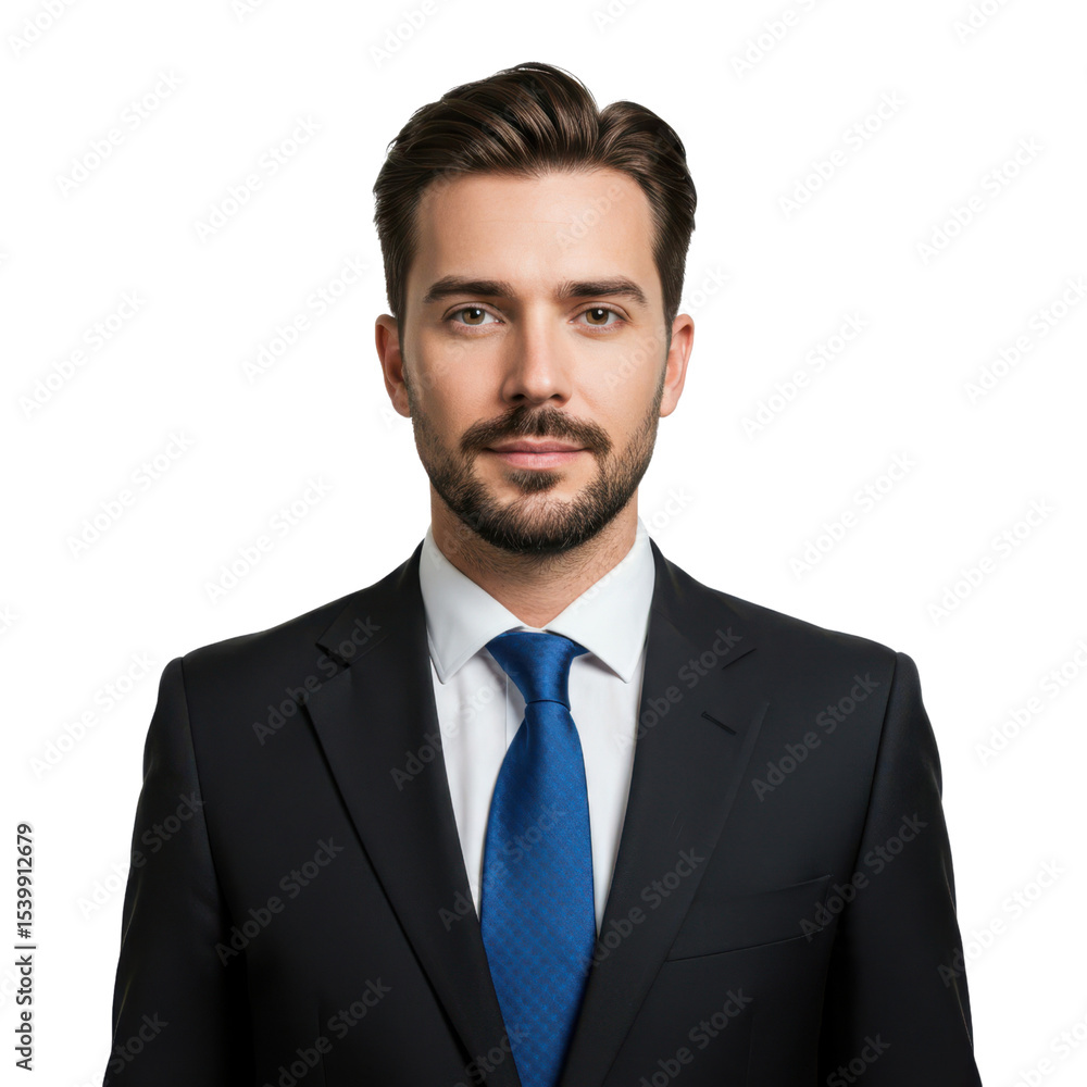 Businessman portrait isolated on transparent background Businessman portrait isolated on transparent background