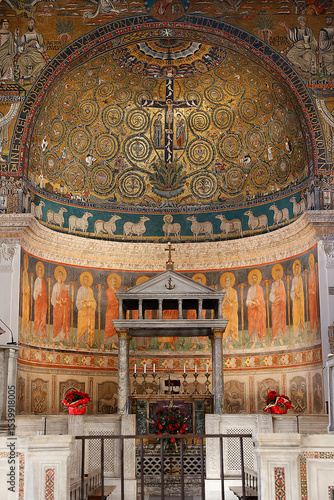 Slika na platnu St Clemente basilica, Rome, Italy. Apse