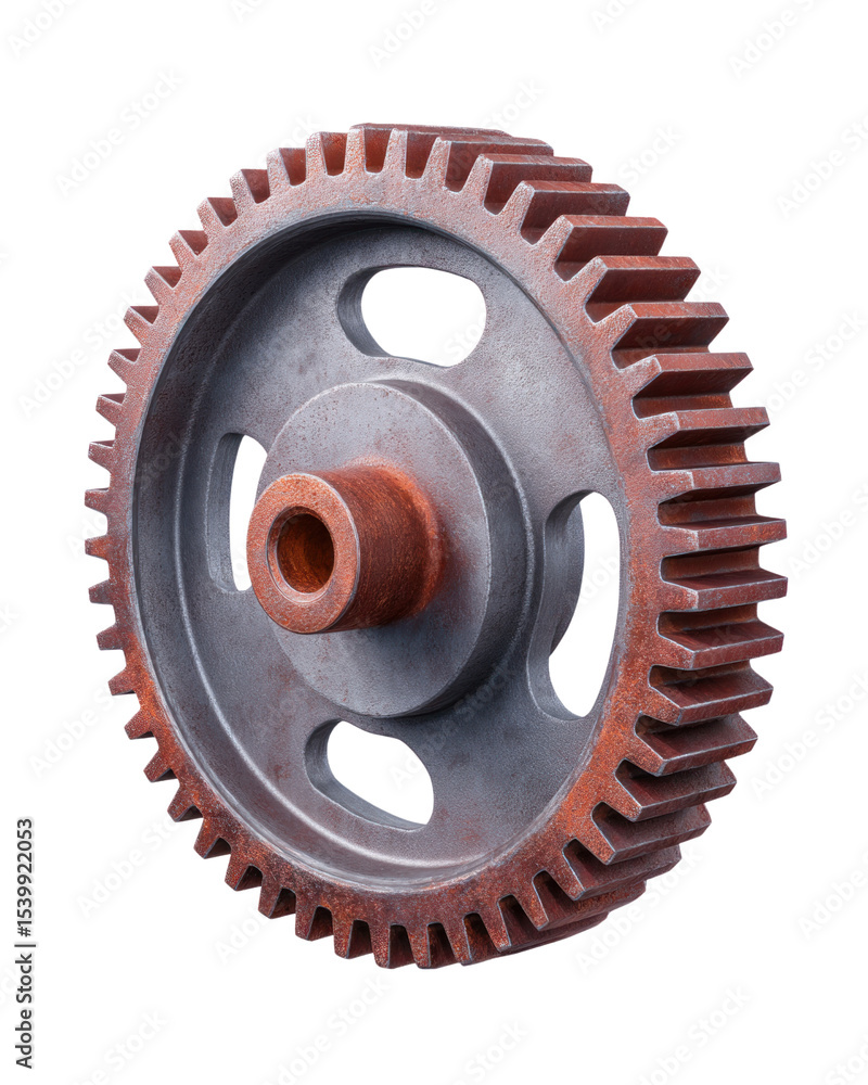 Rusty Metal Gear Wheel Industrial Machine Part Close up isolated on transparent background Rusty Metal Gear Wheel Industrial Machine Part Close up isolated on transparent background