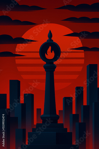 graveyard in the night