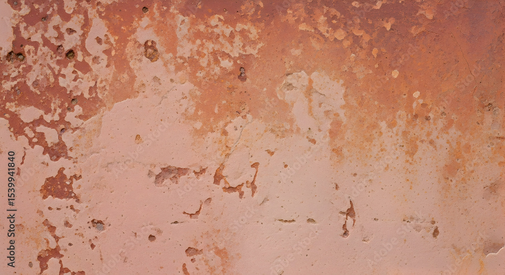 Fototapeta premium Aged Rusty Red Wall Texture for Industrial Backgrounds and Vintage Design Projects