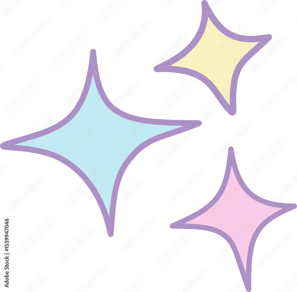 Obraz premium Sparkle Stars Decoration