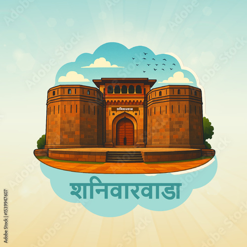 Historic Maratha-style structure from Shaniwarwada – showcasing royal design elements of the 18th century