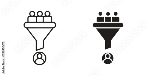 sales conversion icon Logos. Flat Vector Icon Design Template