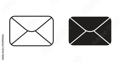 Email icon Logos. Flat Vector Icon Design Template