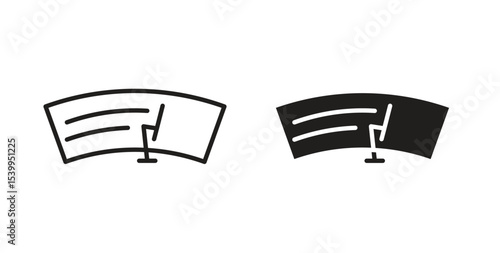 car windscreen icon Logos. Flat Vector Icon Design Template