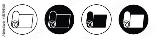 Yoga mat icon