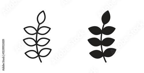 Wheat grain icon Logos. Flat Vector Icon Design Template