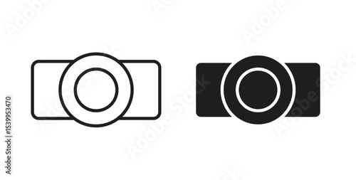 Web camera icon Logos. Flat Vector Icon Design Template