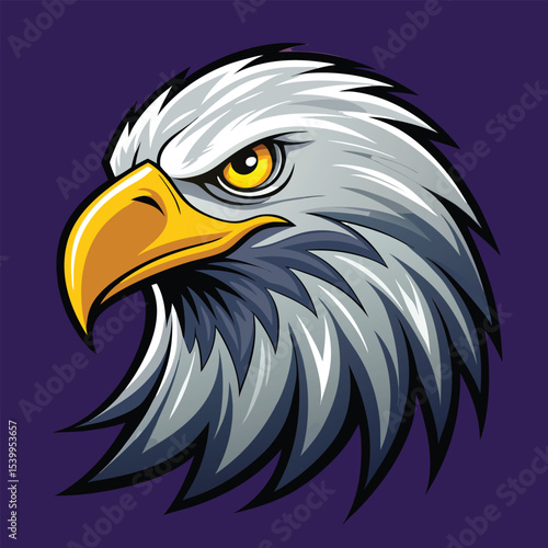 Majestic Eagle Head Mascot - Bird of Prey Illustration