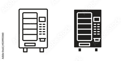 Vending machine icon Logos. Flat Vector Icon Design Template