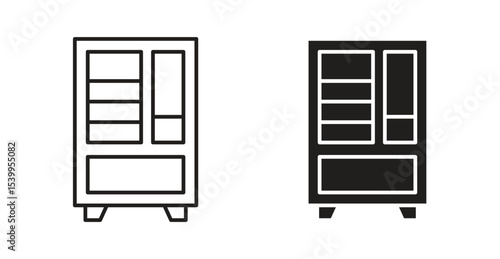 Vending machine icon Logos. Flat Vector Icon Design Template