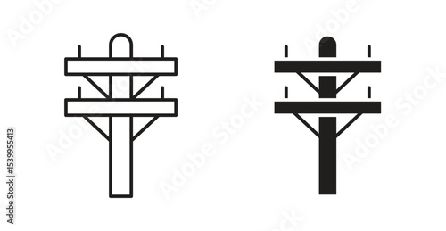 Utility pole icon