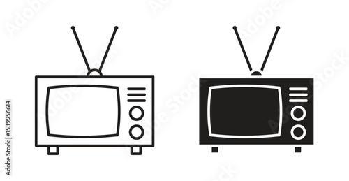 Tv retro icon