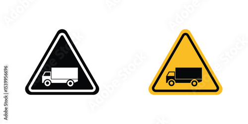 Truck warning sign