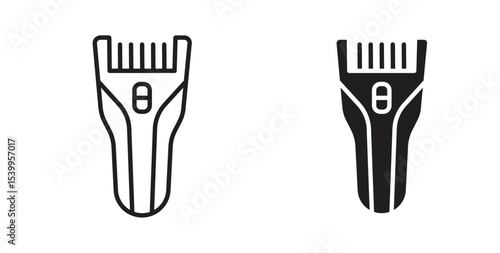 Trimmer icon Logos. Flat Vector Icon Design Template