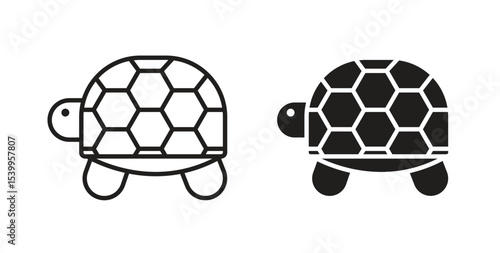 Tortoise icon for social media, app, and web design. Vector illustration.