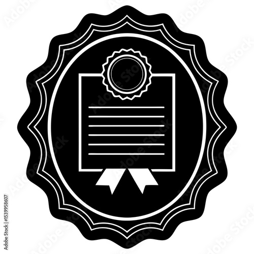 "Certificate Frame Vector | Generative AI & Linocut Silhouette Design for Awards & Documents"