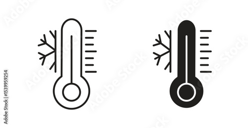 Thermometer cold icon