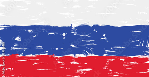 Free Download Paint smear in the colors of the Russian flag - Vector illustration - GFXLoad