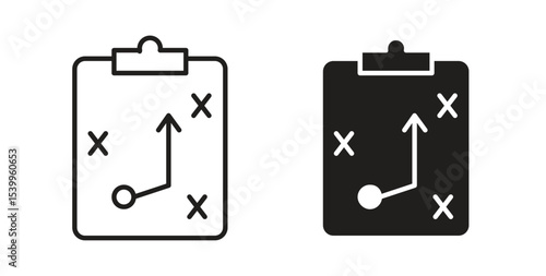 Tactics icon Logos. Flat Vector Icon Design Template